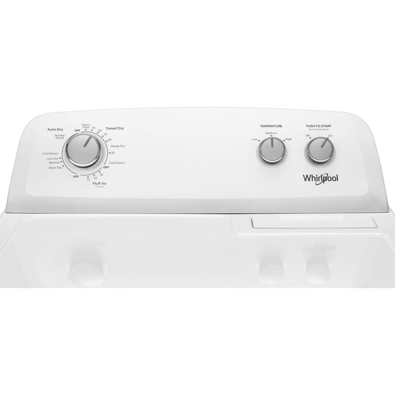 Whirlpool WED4850HW 7.0 cu. ft. Top Load Electric Dryer with AutoDry